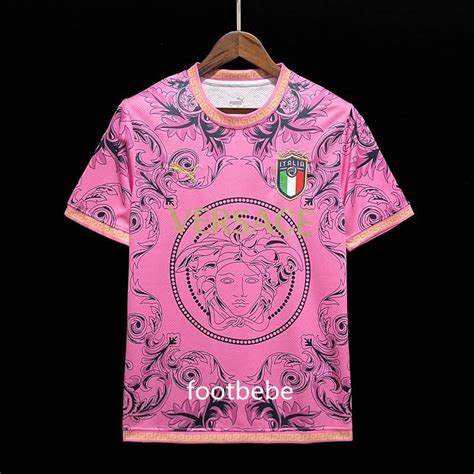 maglia italia versace rosa|Maglioni Versace .